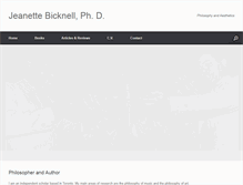 Tablet Screenshot of jeanettebicknell.org